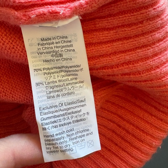 J. Crew Coral Ruffle-Neck Sweater - Picture 5 of 5